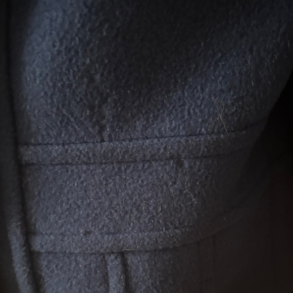 St. John's Bay Royal Blue Pea Coat Wool/Cashmere Blend - Picture 6 of 10